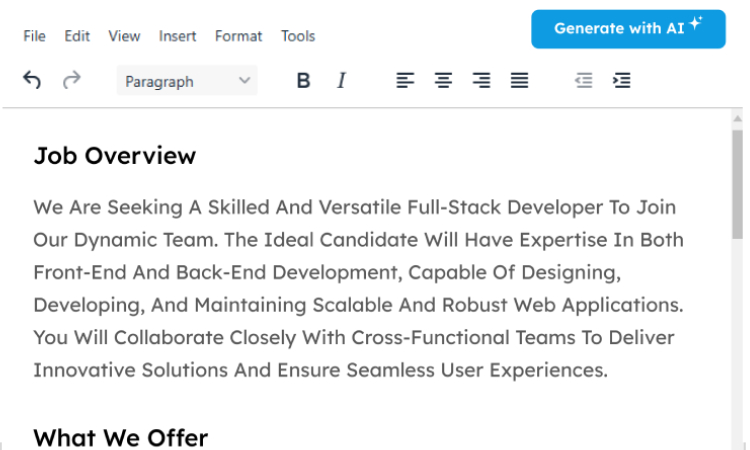 AI Job Description Generator: Create Optimized Job Posts